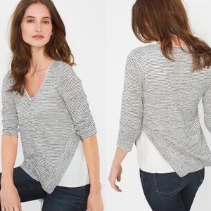 White House Black Market Striped Knit Top, Size XS